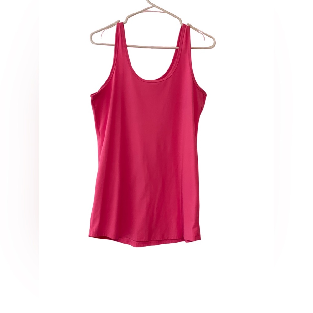 Women’s No Boundaries Polyester Spandex Pink Tank Top- XL